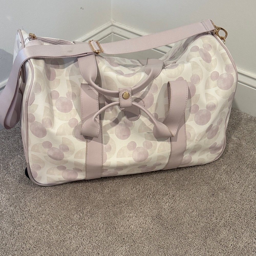 Mickey Mouse Chic White and Lavender Women's/Children’s Travel Bag